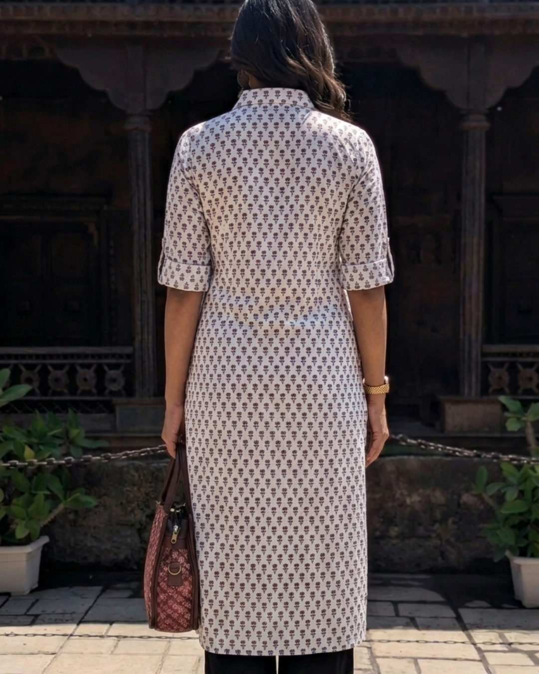 Ivory Buti Shirt Kurta