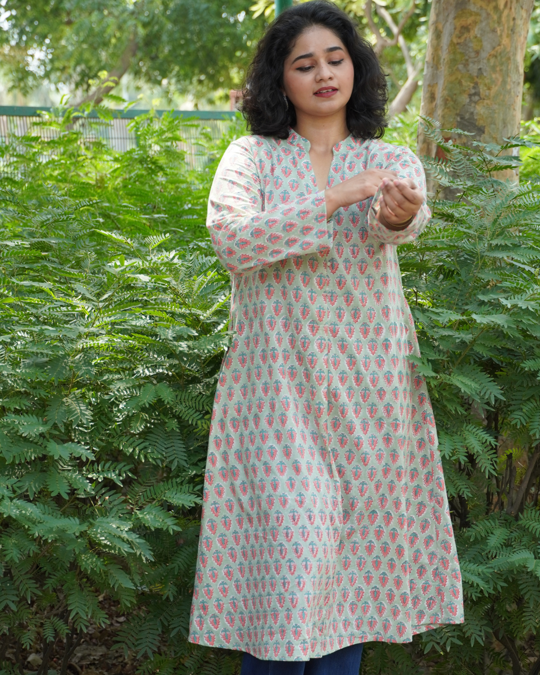 A- Line Mint Green Kurta