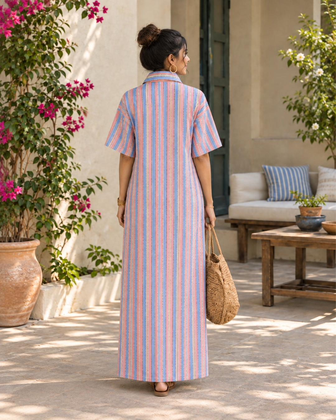 Cabana Pastel Stripe Dress