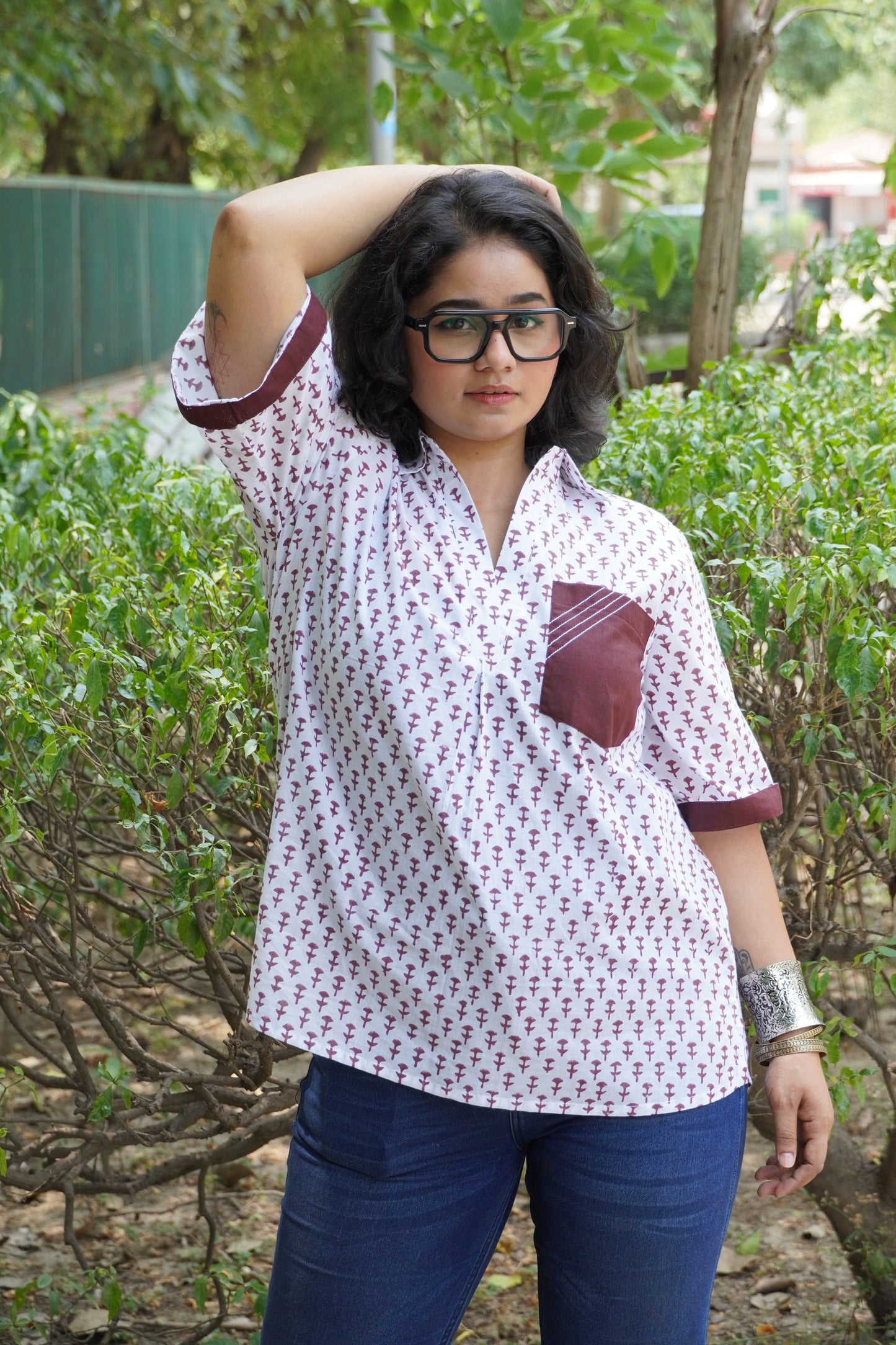 White Booty -Boxy Cotton Shirt