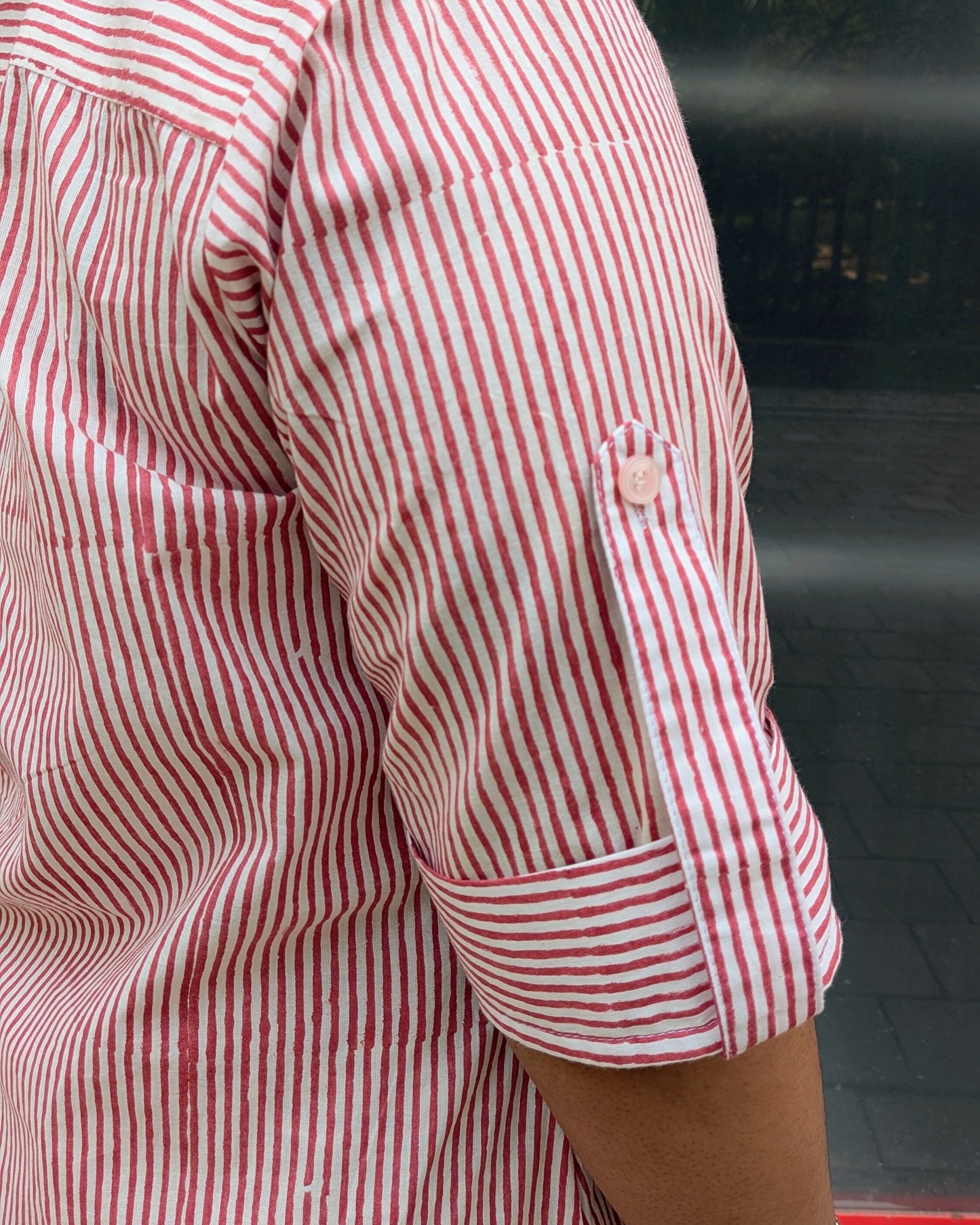 Cotton Striped Dress