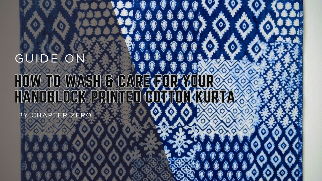 How to Wash & Care for Your Handblock Printed Cotton Kurta