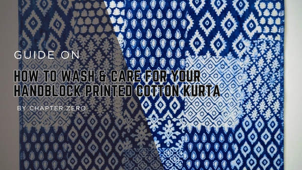 How to Wash & Care for Your Handblock Printed Cotton Kurta