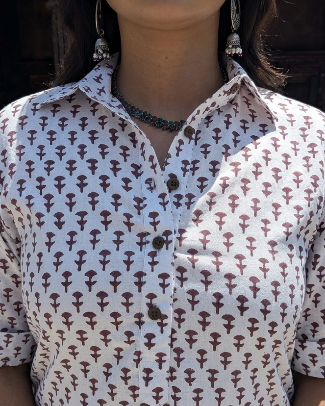 Ivory Buti Shirt Kurta