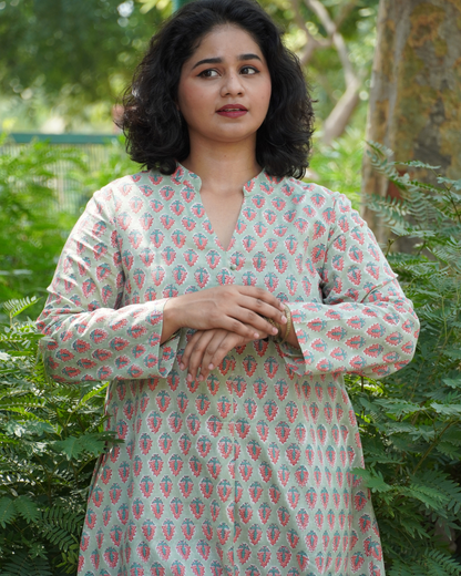 A- Line Mint Green Kurta