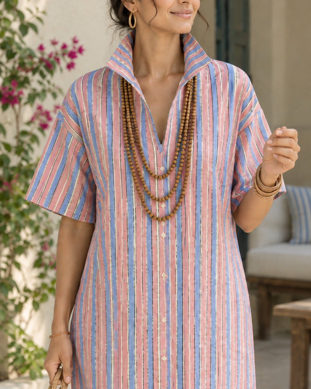 Cabana Pastel Stripe Dress