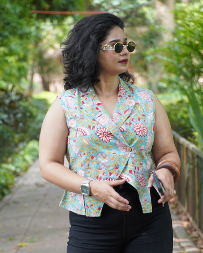 The Turquoise Heritage Waistcoat