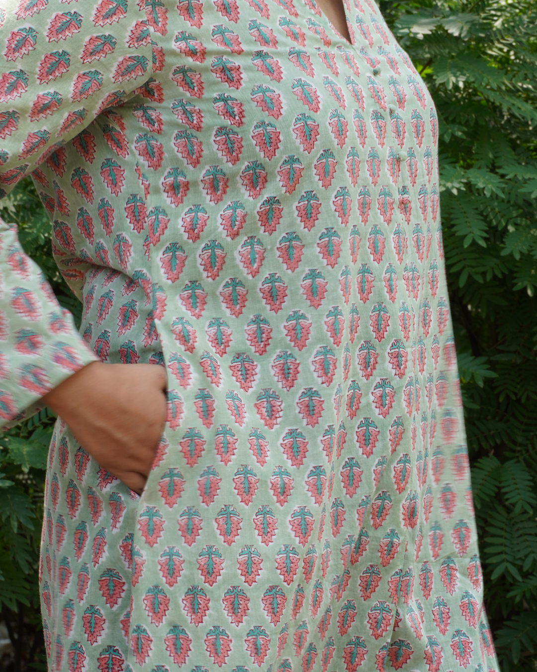 A- Line Mint Green Kurta