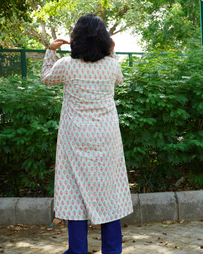 A- Line Mint Green Kurta