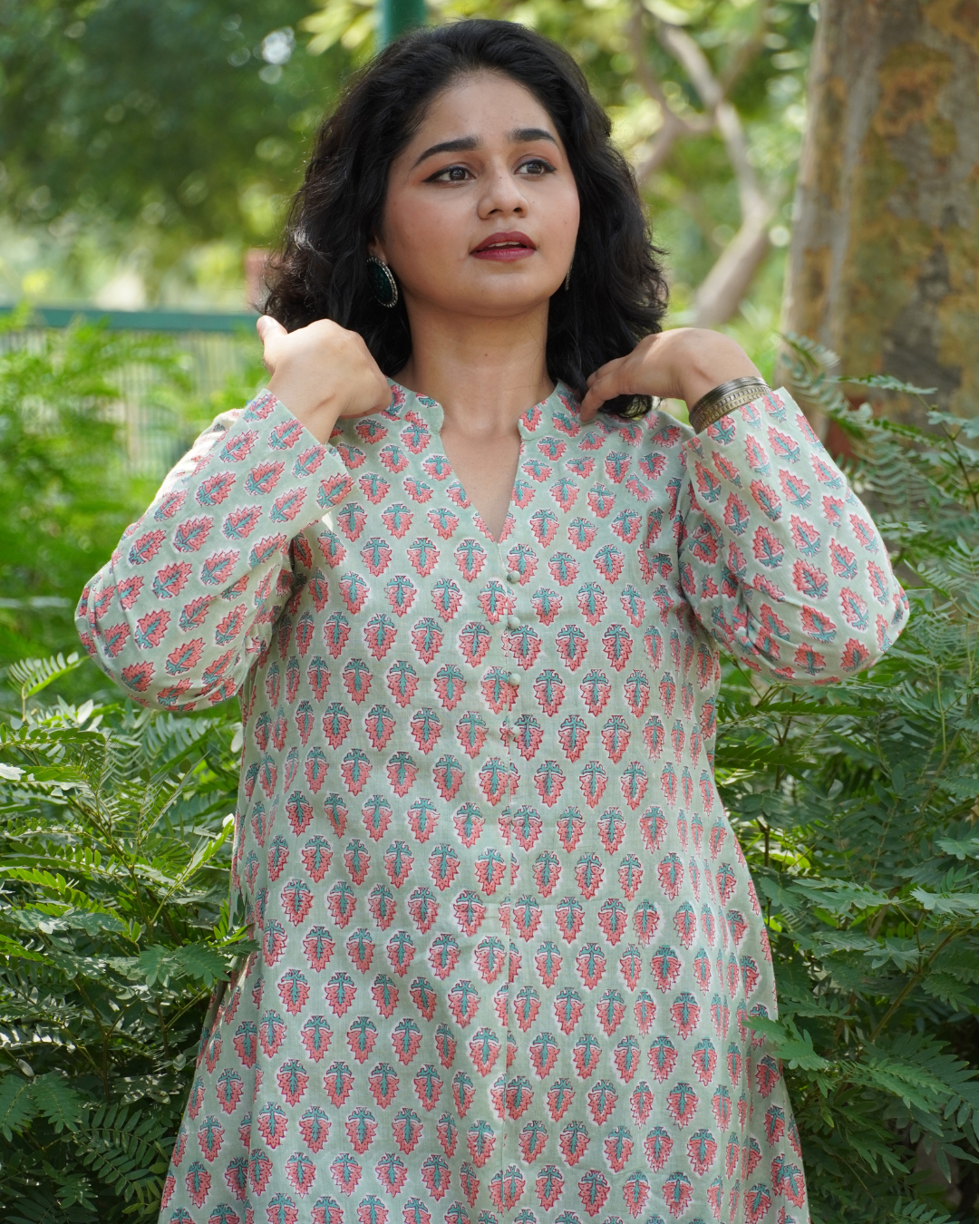 A- Line Mint Green Kurta