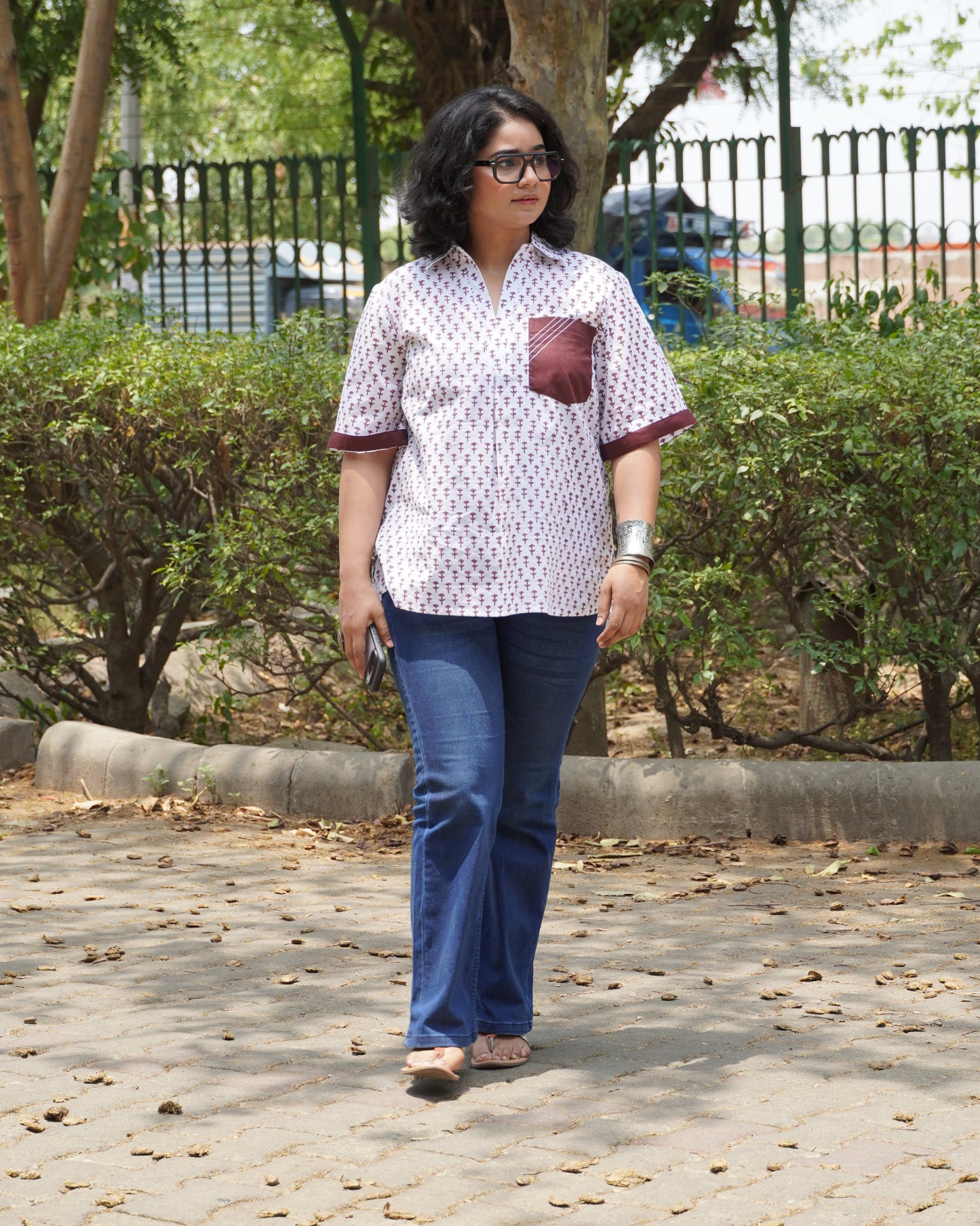 White Booty -Boxy Cotton Shirt