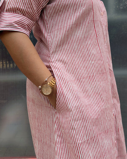 Cotton Striped Dress