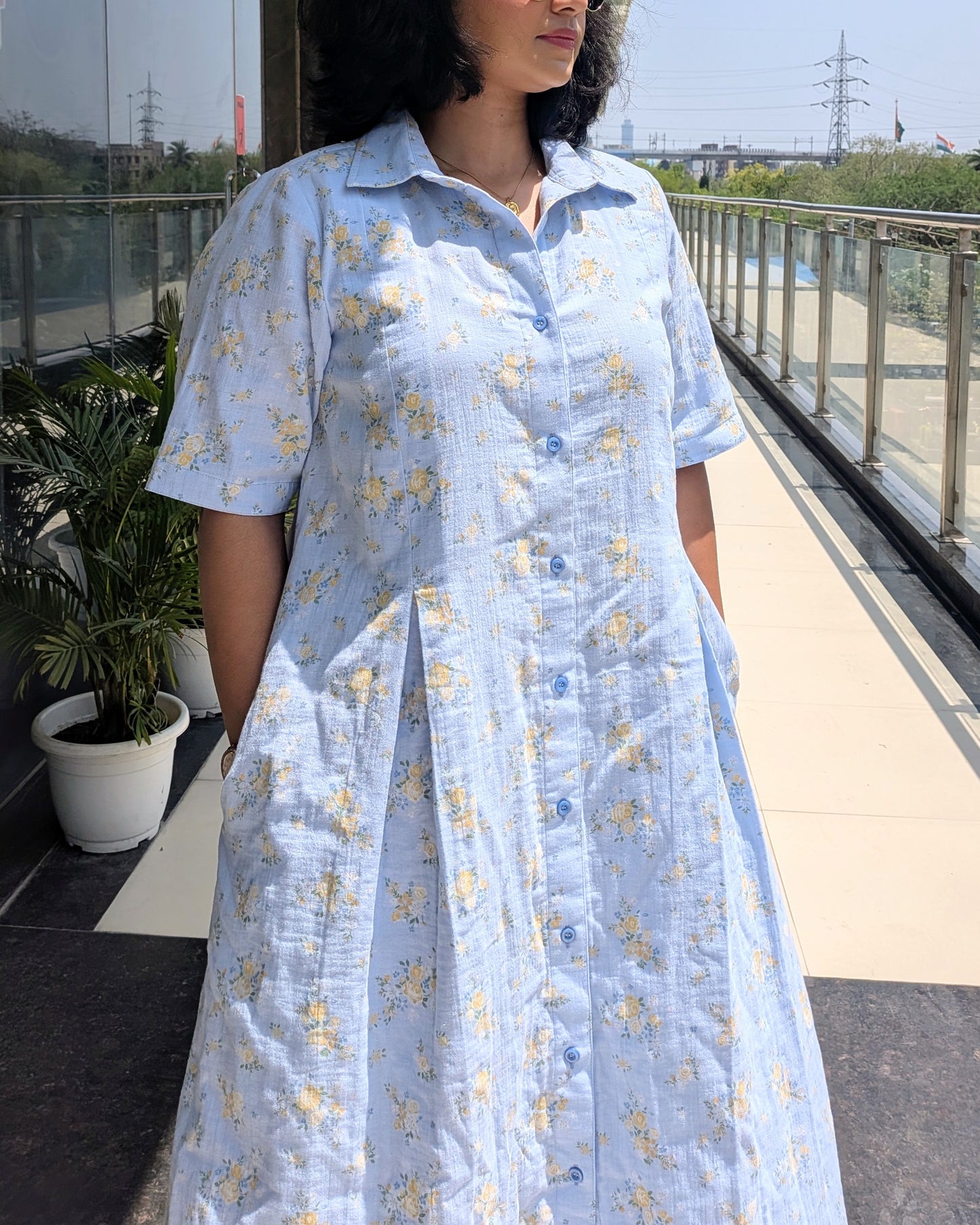 Cotton shirt Pastel Dress