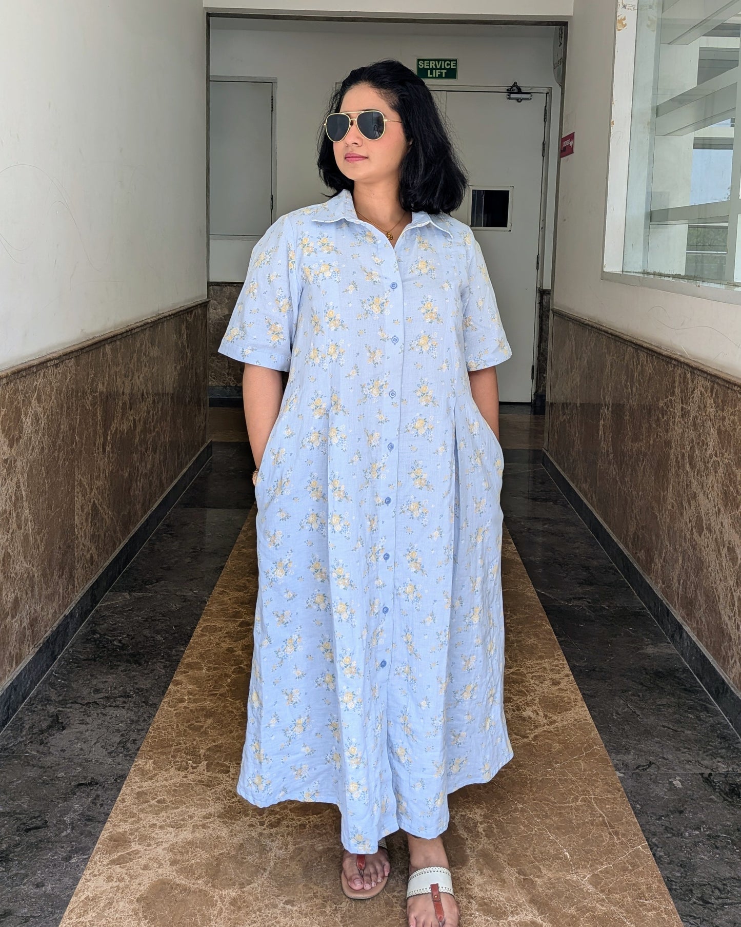 Cotton shirt Pastel Dress