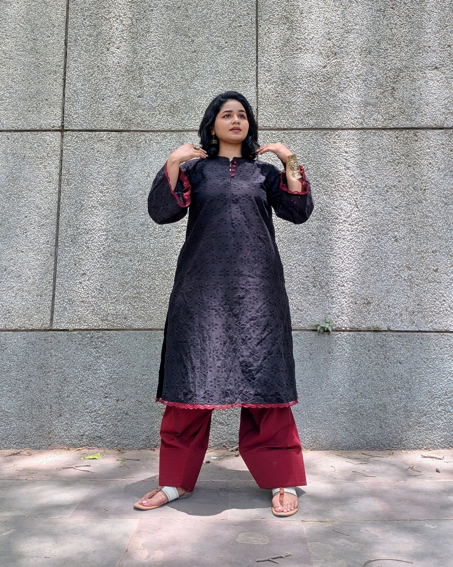 Traditional Cotton Farshi Salwar Set